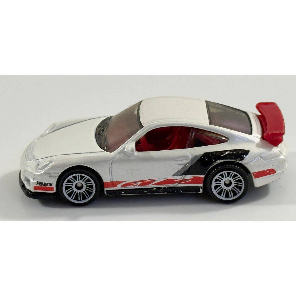 Matchbox Porsche 911 GT3 Kids 1:60 White Red Black Diecast Toy Car 2007